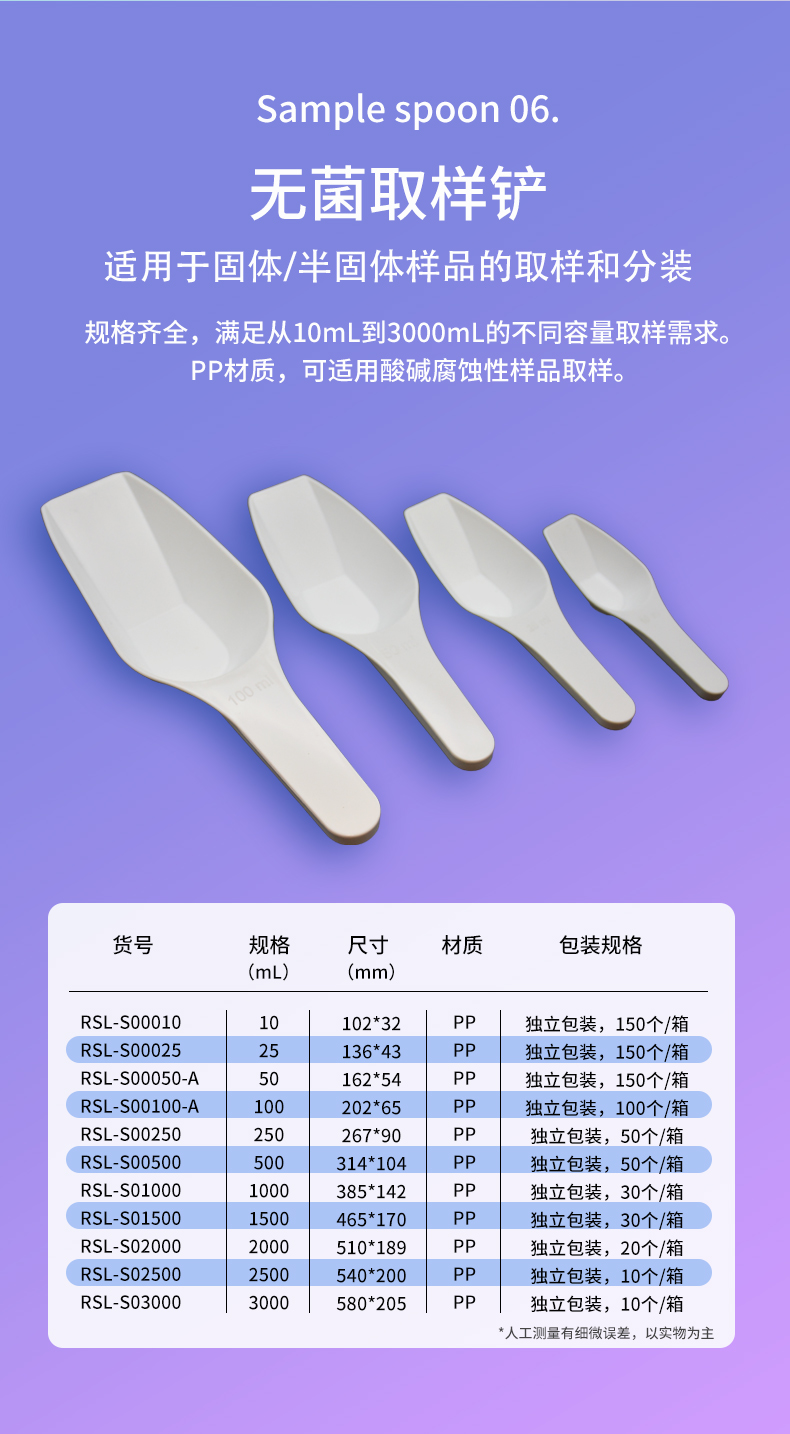 recwei无菌微量取样勺